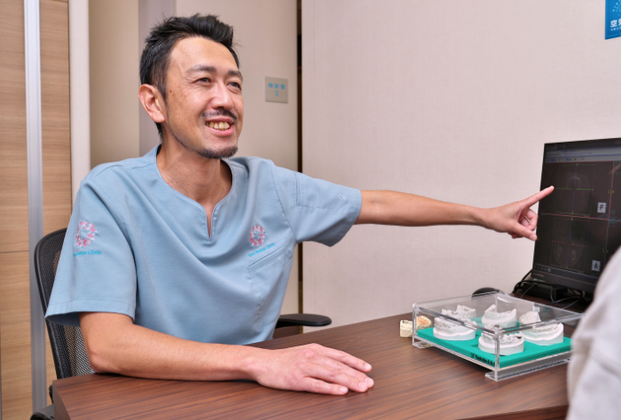 歯科治療申し込みの様子